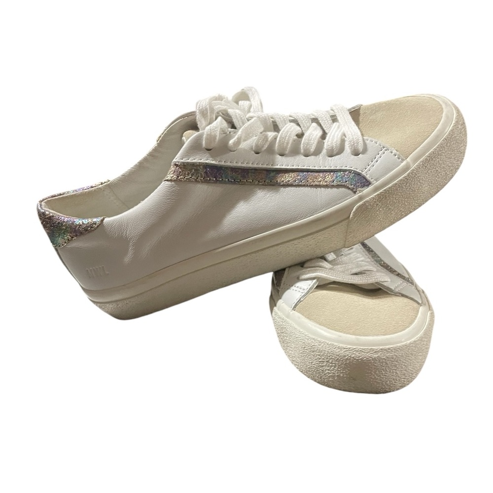 MADEWELL Sidewalk Sneakers Low Top Leather, EUC, W Size 6.5, M Size 5
